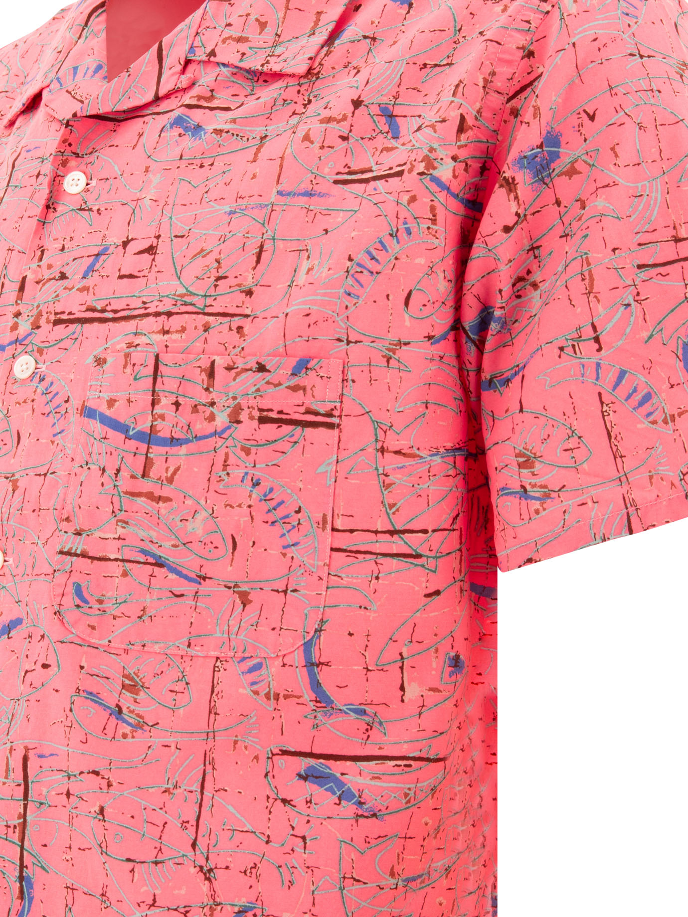 BEAMS PLUS Pink Printed shirt